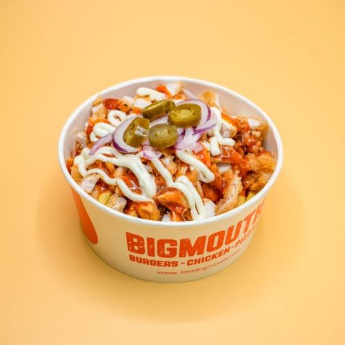 Loaded Fries Served at Big Mouth Fast Food Takeaway Coatbridge